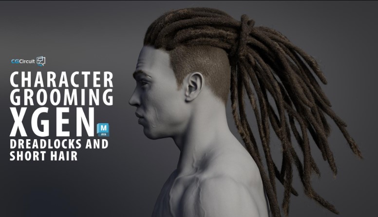 CGCircuit – Creating Realistic Grooming using Xgen in Maya: Dreadlocks, Shorthair, Eyelashes and Eyebrows  (Premium)