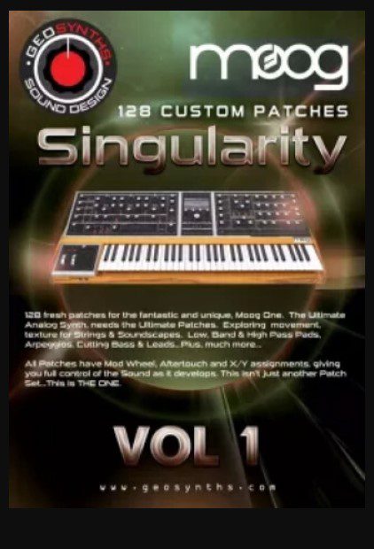 GeoSynths Singularity Vol.1 for Moog One (Premium)