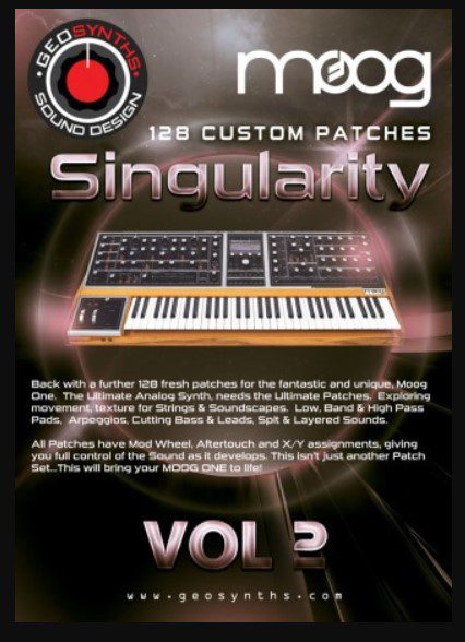 GeoSynths Singularity Vol.2 for Moog One (Premium)