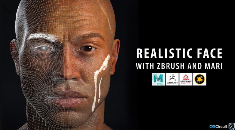 Realistic Face with Zbrush and Mari (Premium)