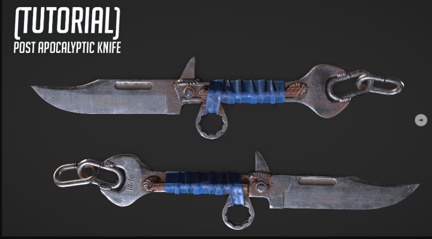 ArtStation – Post Apocalyptic Knife: Game Asset (Premium)