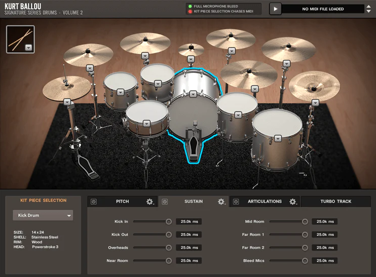 Room Sound Kurt Ballou Signature Series Drums Vol. II KONTAKT (Premium)