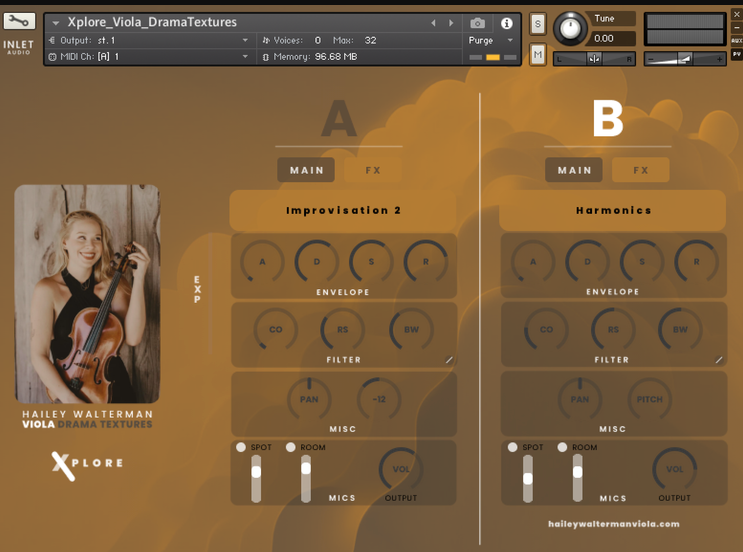 Inletaudio Viola Drama Textures KONTAKT (Premium)