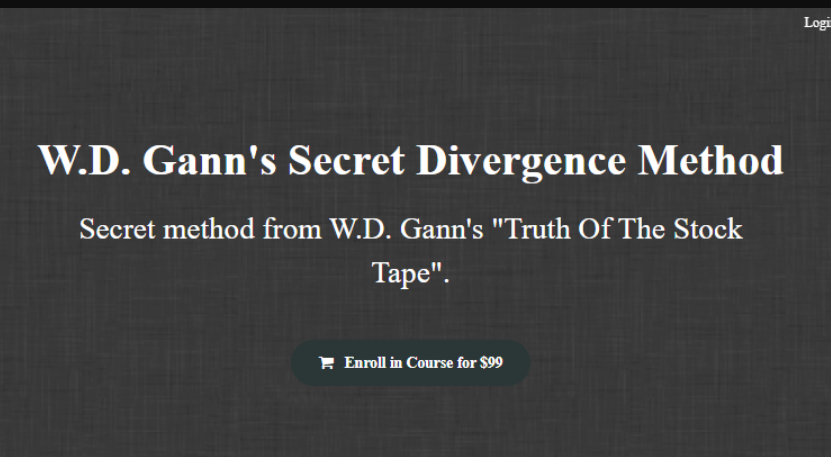 W.D. Gann’s Secret Divergence Method (Premium)