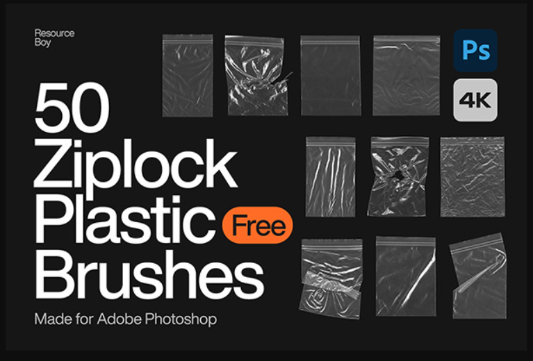 Ziplock Plastic Brushes for Photoshop (Premium)