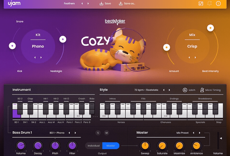 uJAM Beatmaker COZY v2.3.0 [WiN] (Premium)