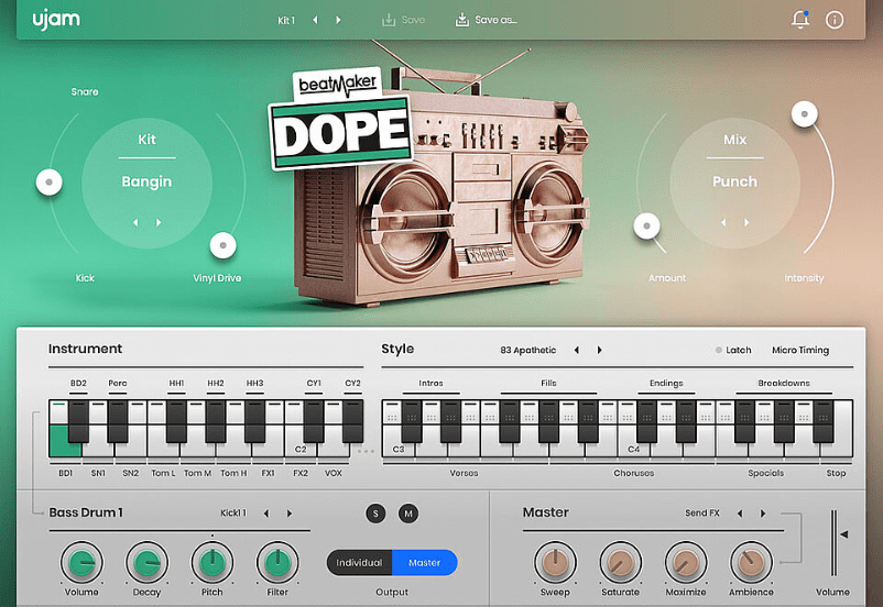 uJAM Beatmaker DOPE v2.3.0 [WiN] (Premium)