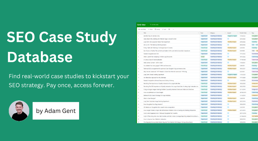 Adam Gent – SEO Case Study Database 2023 (Premium)