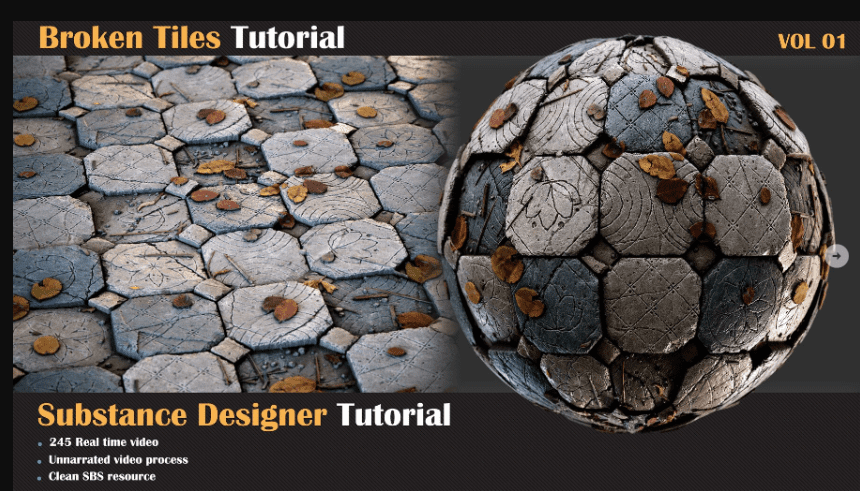 Artstation – Broken Tiles Tutorial – VOL 01 (Premium)