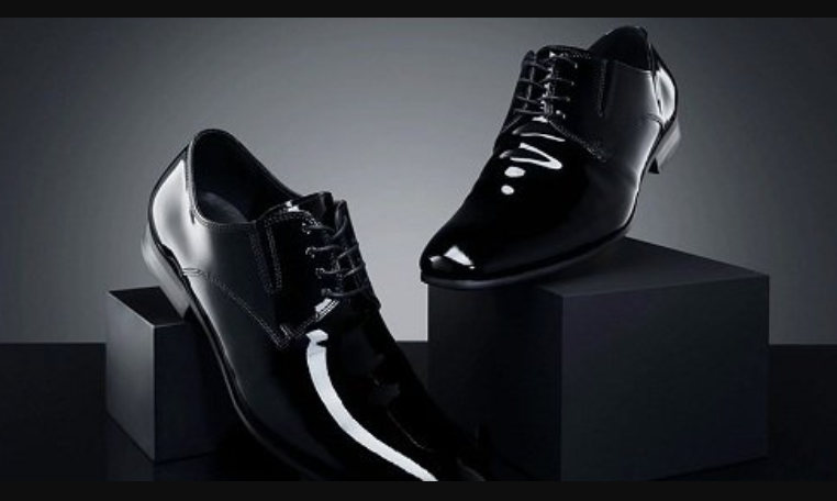 Photigy – Glossy Black Leather Shoes (Premium)