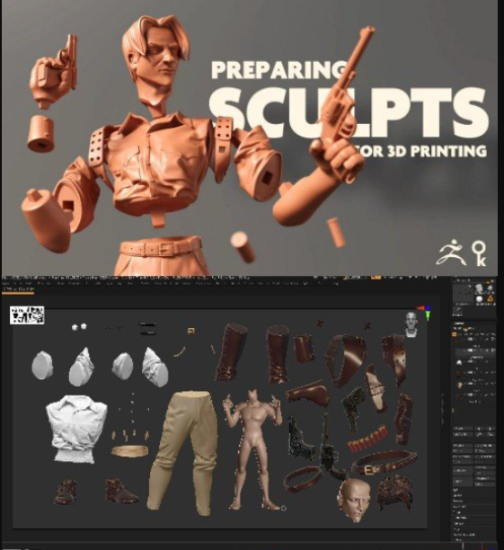 Preparing sculpts for 3d printing (Premium)