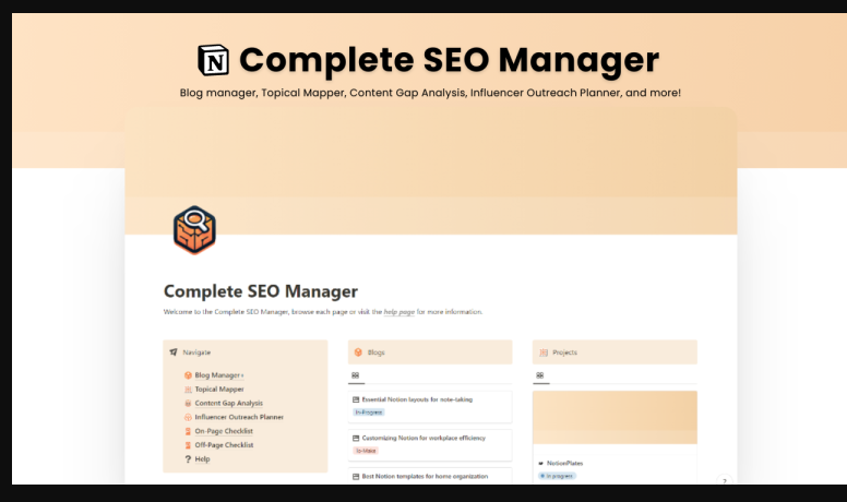 Notion For SEO – Complete SEO Manager For Notion (Premium)