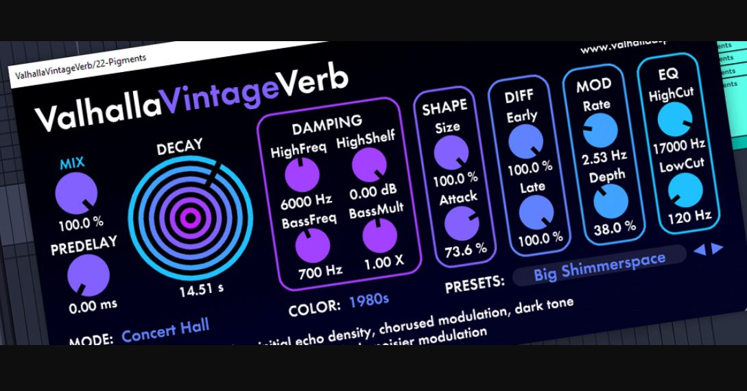 ARTFX ValhallaDSP VintageVerb Presets V1 (Premium)