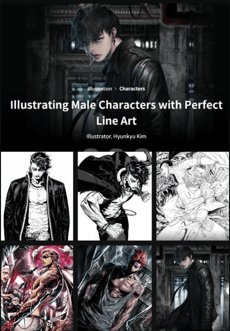 Coloso- Illustrating Male Characters with Perfect Lineart with Hyunkyu Kim (EN sub) (Premium)