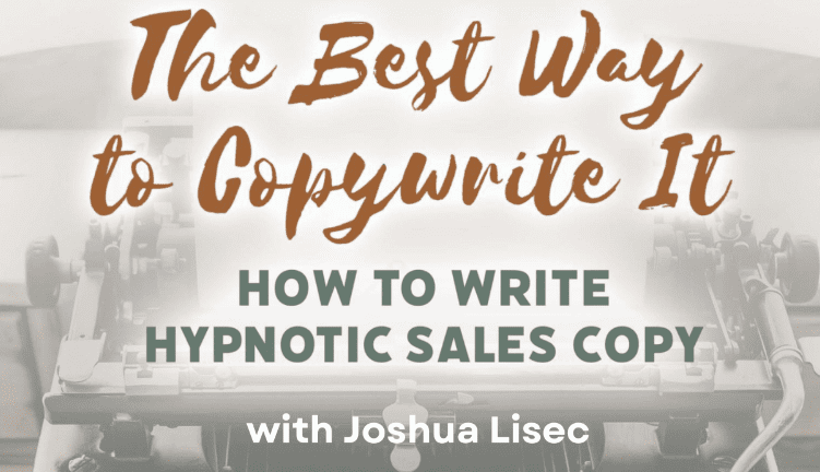 Joshua Lisec – HYPNO WRITING BUNDLE 2024 – The Best Way to Copywrite It + Train Ride to Greatness (Premium)