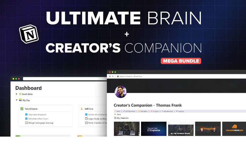 Thomas Frank – Ultimate Brain + Creator’s Companion Bundle (Premium)