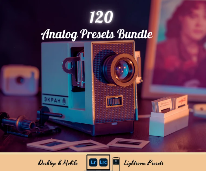 120 ANALOG Lightroom Mobile & Desktop Presets Bundle (Premium)