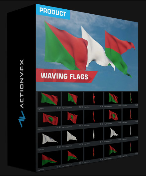 ACTIONVFX WAVING FLAGS (Premium)