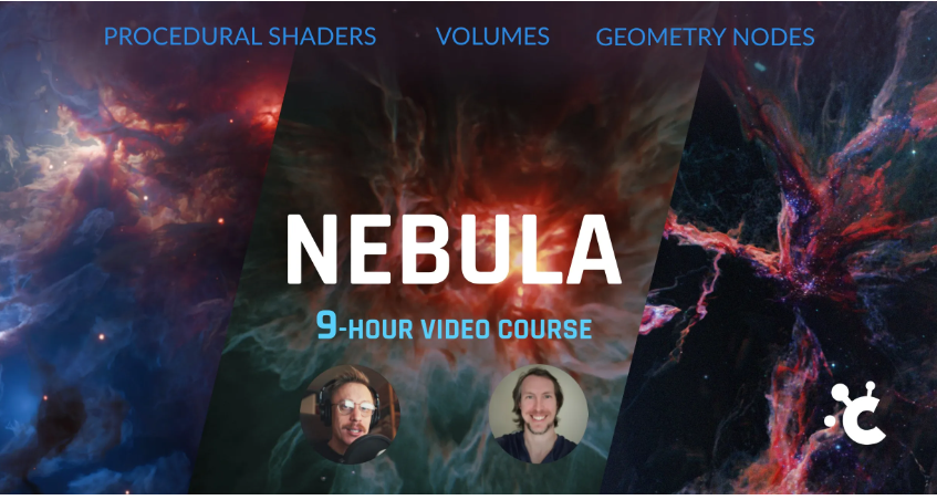 Blender Market – Nebula: Learn Volumes, Geonodes & More (Eevee/Cycles) (Premium)