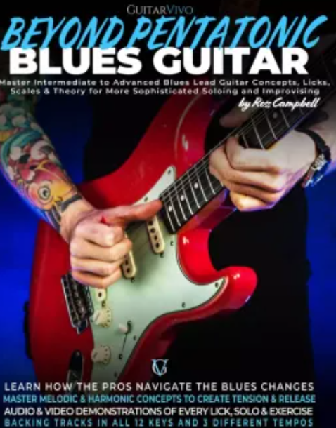 GuitarVivo Beyond Pentatonic Blues Guitar by Ross Campbell TUTORiAL (Premium)