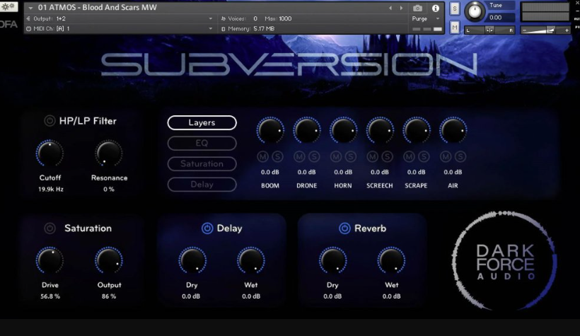 Dark Force Audio Subversion KONTAKT  (Premium)