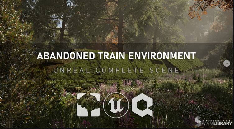 ArtStation – Unreal Complete Scene: Abandoned Train (Premium)