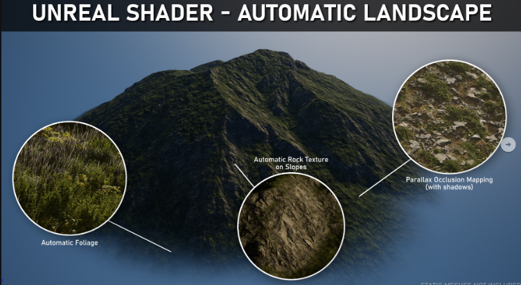 Artstation – Unreal Shader – Procedural Automatic Landscape (Premium)