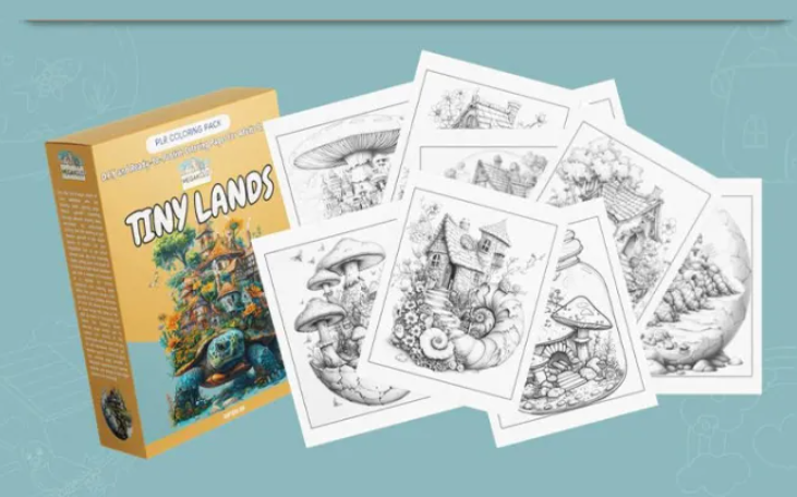 Delve Into 500+ Exquisite (Tiny Lands) Coloring Pages Designed For Adults And Teens! (Premium)