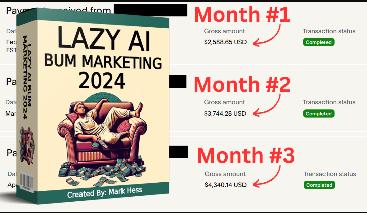 Mark Hess – LAZY BUM MARKETING 2024 (Premium)