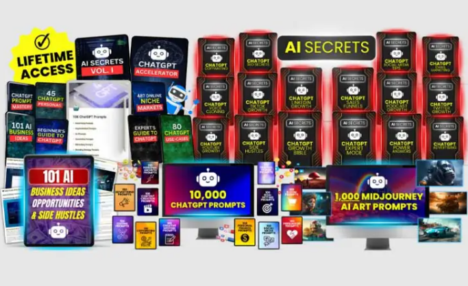 THE AI ULTIMATE COLLECTION – Unlock The Power Of AI For Limitless Creativity,Productivity (Premium)