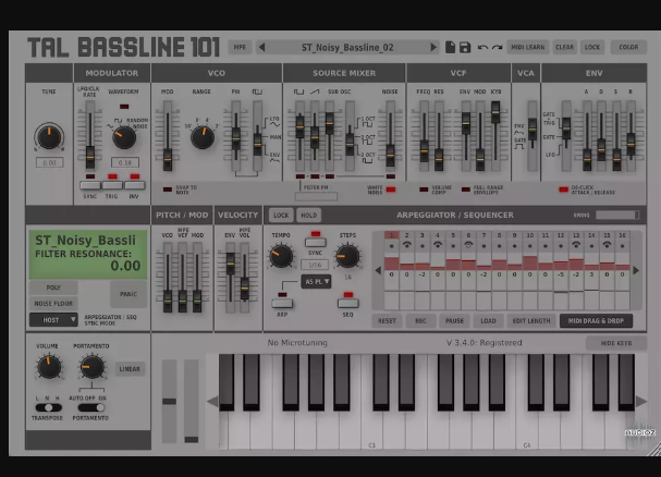 Togu Audio Line TAL-BassLine-101 v3.9.3 U2B Mac (Premium)