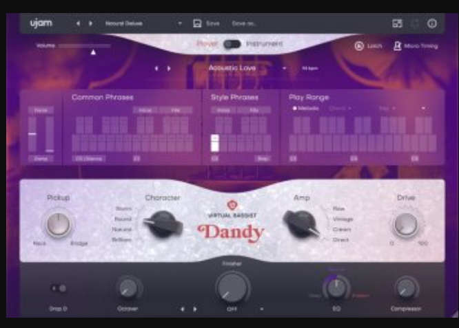 UJAM Virtual Bassist DANDY v2.4.0 (Premium)