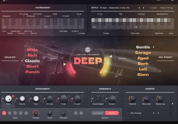 UJAM Virtual Drummer DEEP v2.5.0 (Premium)