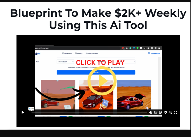 Satish Gaire – Blueprint To Make $2K+ Weekly Using This Ai Tool! (Premium)