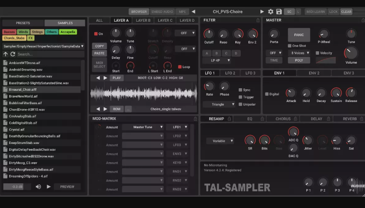 Togu Audio Line TAL-Sampler v4.7.1 Incl Keygen [WIN MAC ) (Premium)