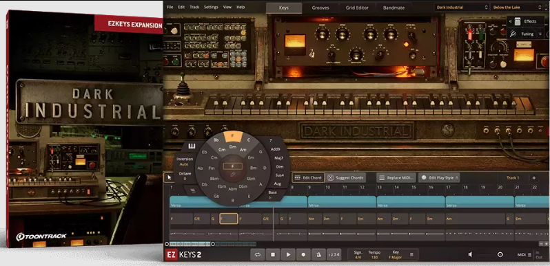 Toontrack Dark Industrial EKX Library Update v1.02 WiN (Premium)