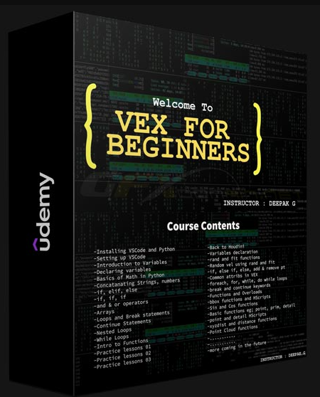 Udemy – Houdini VEX Programming for Beginners (Premium)