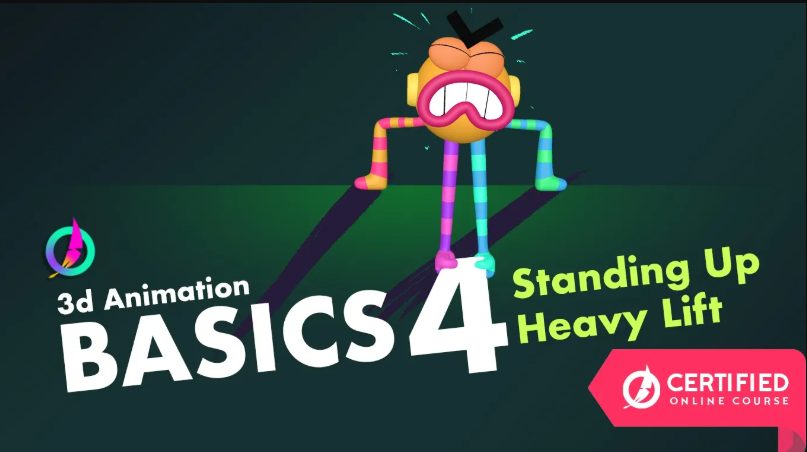 Animawarriors – 3D Animation Basics 04 – Standing UP & Heavy Lift (Premium)