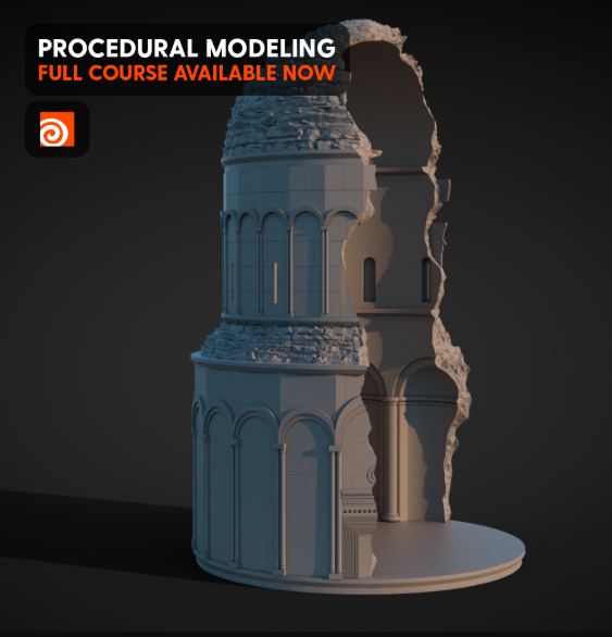 CGSide – Church Ruins – Houdini Modeling (Premium)