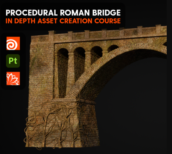 CGSide – Roman bridge – Houdini modeling (Premium)