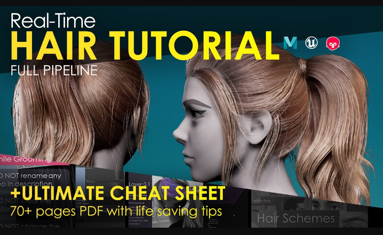 Real-Time Hair Tutorial by xeoxun (Premium)