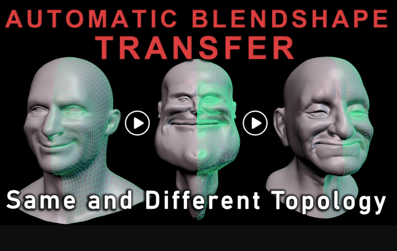 CGCircuit – Auto Blendshape Transfer Different Topo (Premium)