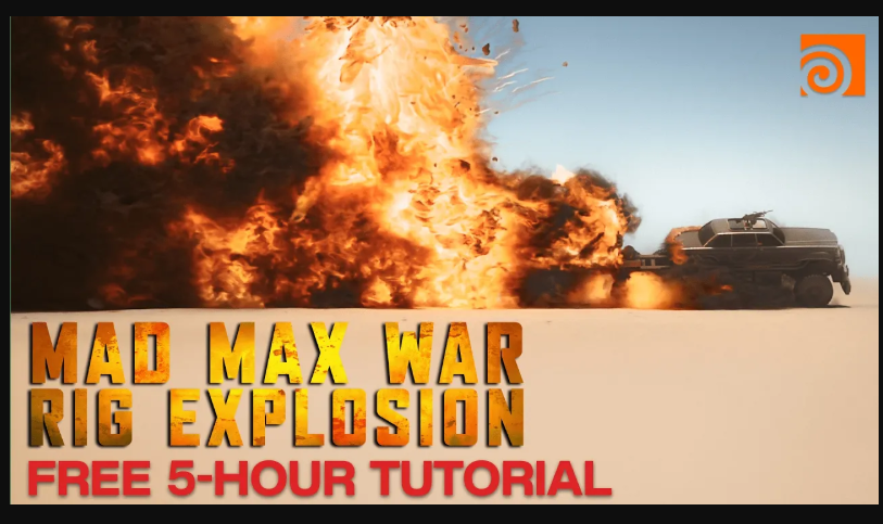 DoubleJump Academy – Mad Max War Rig Explosion Houdini Tutorial (Premium)