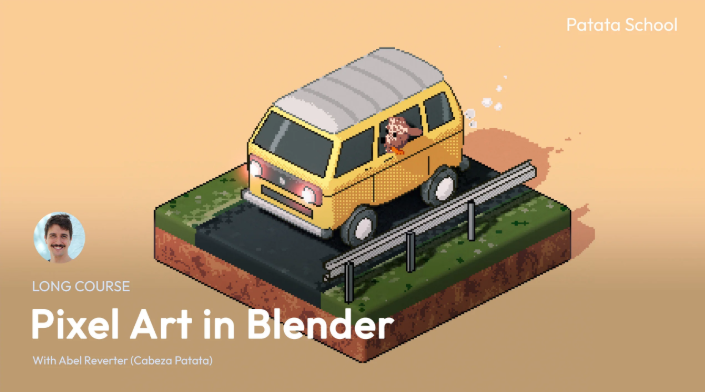 Patata School – Pixel Art in Blender (Premium)