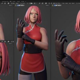 Gumroad – Sakura Haruno – Character Creation in Blender (Premium)