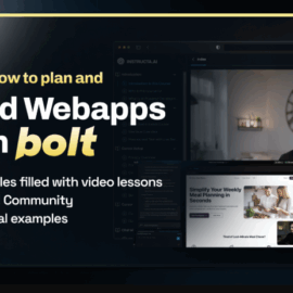 Instructa – Learn to build Web Apps with Bolt.new and AI (Premium)