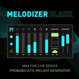 Gourlie Records Melodizer Black Max for Live Melody Generator Max for Live Device AMXD (Premium)